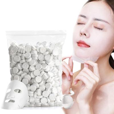 China Wholesale Beauty Natural Cosmetic Non-woven Compressed Compress Sheet DIY Face Mask Skin Care Moisturizer OEM Cotton Face Mask for sale