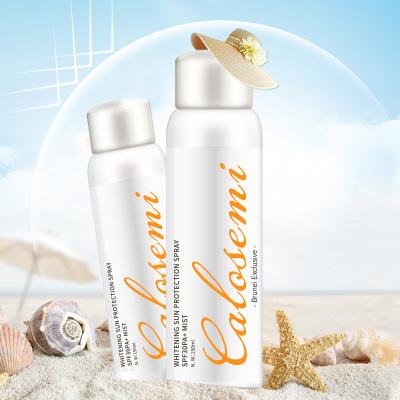 China Sunscreen Customized OEM Private Label 150ml Sun Lotion Refreshing Moisturizing Whitening Sunscreen Spray For Women for sale