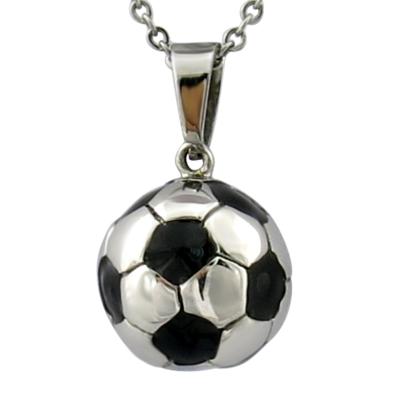 China Environmental Friendly Hot Selling Sports Stainless Steel Enamel Football Fashionable Charm for sale