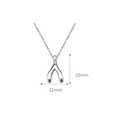 China CLASSIC Made Your Dream Come Genuine Stainless Steel Fork Jewelry Pendant Necklaces for sale