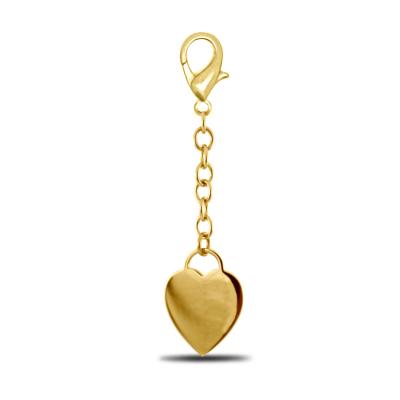 China Fashion Heart Shape Nickel Free Hot Selling Custom 18k Gold Plated Key Chain for sale