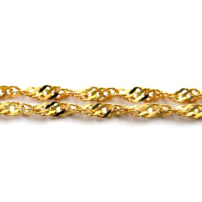 China New Fashionable Accessory Elegant Jewelry Finding Water Wave Gold Plated Chain for sale