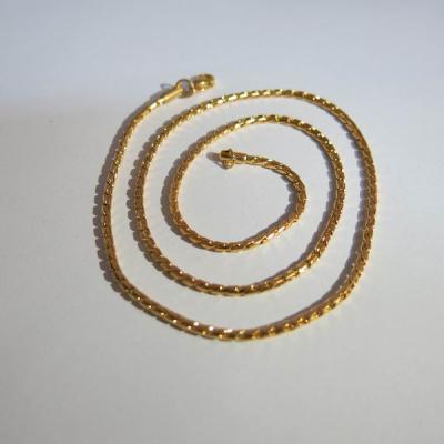 China Environmental Friendly 24k Gold Blade Chain for sale