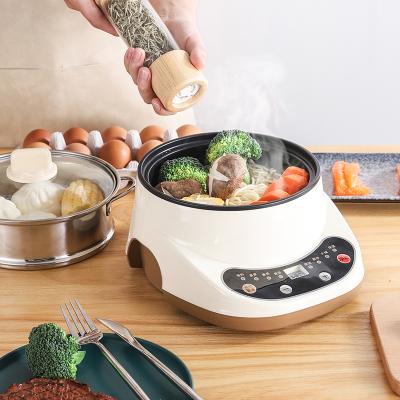 China Customized Portable Nonstick Hot Pot Easily Cleaned Electric Cooker Frying Pan Temperature Control Cooking Pot One-Piece Electric Skillet for sale