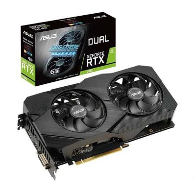 중국 Desktop RTX2060 Gaming Graphics Card For ASUS DUAL RTX 2060 O6G With 6GB GDDR6 192 Bit Video Card 판매용