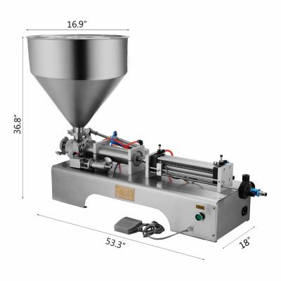 China New 200-2000ml beverage paste and liquid filling machine 110V use for oil toothpaste shampoo soap soup for sale