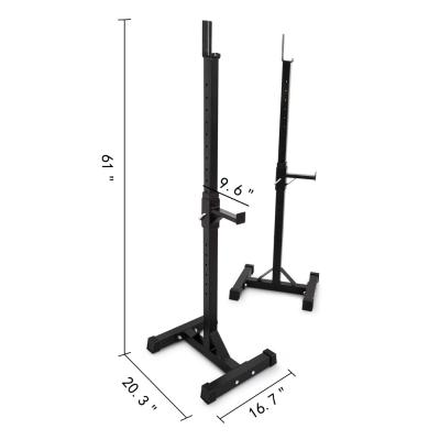 China Gym Power Squat Rack 500lbs Capacity With Adjustable Barbell Free Press 1.97