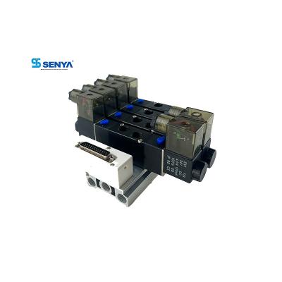 China General Senya Pneumatic Manufacturer Top Level Integrated Switch Series Mixed Manifold With D-SUB Pilot Oriented Pneumatic Directional Valve for sale