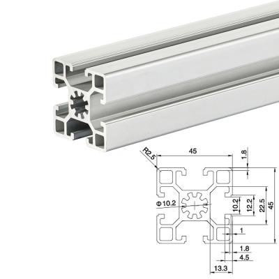 China Use industrial china customized aluminum profile frame construction or system 4545 t slot aluminum extrusion for sale