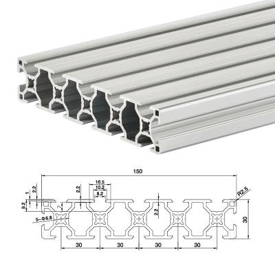 China Construction or industrial use aluminum profile frame system t slot extruded aluminum alloy sections for cnc for sale