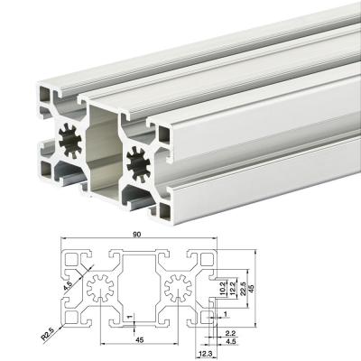 China Industrial construction or industrial use aluminum alloy profile shelf 4545 4590 3030 aluminum profile extrusion profiles for sale