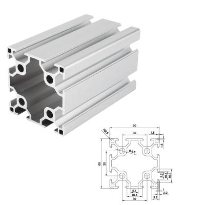 China Construction Or Industrial Use Square Aluminum Tube T Slot 4040 5050 6060 Processing For Frame Aluminum Profile for sale