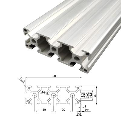 China Construction Or Industrial Use Die Casting All Aluminum Solar Outdoor Industrial 3090 Aluminum Extrusion Profile for sale