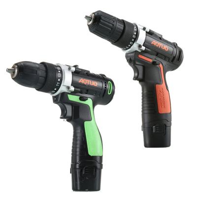 China Alloy Steel 12V Electric Screwdriver Set Cordless Drill Machine- Double Speed ​​Electric Drill Bit for sale