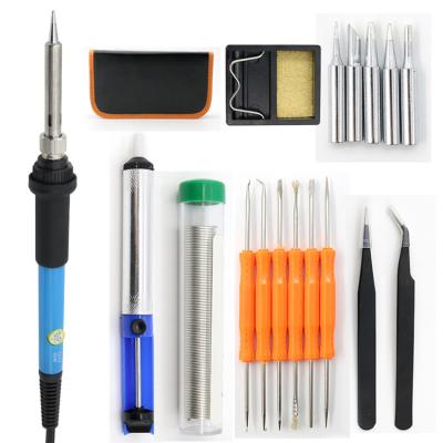 China High Quality Adjustable Temperature Pen Welding Set Pencil Grip Electric Soldering Iron Suit 19 Sets for sale