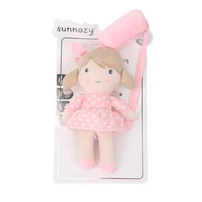 China Plush Toy Cartoon Boy or Girl Soft High Quality Wind Rings Baby Carriage Crib Hanging Wind Bell Infant Squeaker for sale