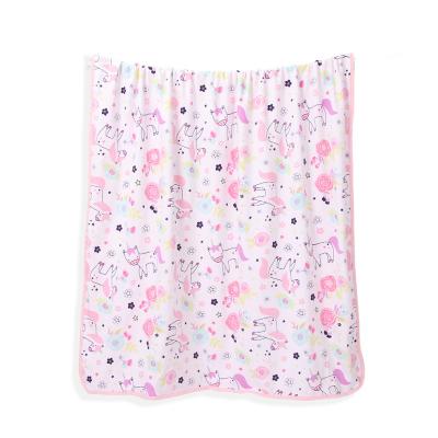 China Folded wholesale double layer Baby Swaddles For Newborn Blankets Baby soft and warm blanket for sale