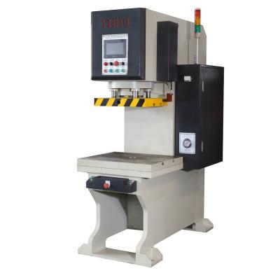 China Factory C frame servo hydraulic press machine for metal and non-metal forming forming riveting punch for sale