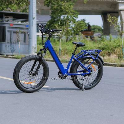 China Supplier Fat Tire electric city manufacturer gold aluminum alloy bicycle lithium battery electric bicycle for sale