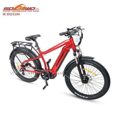 China Mountain Wheel 27.5*3.0 Electric Bicycle Mid Standard Electric Bike 750w/1000w Motor for sale