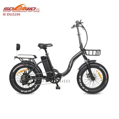 China Folding Ebike Aluminum Alloy Battery Fat Tire 750W Hidden Electric Bike 20 Inch for sale