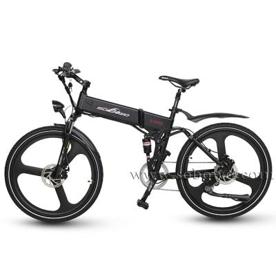 China SOBOWO standard CF26-R 26 inch folding electric bicycle with LCD display hidden battery green city electric bicycle with CE certificated for sale