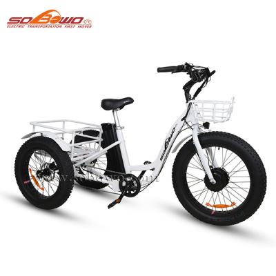 China Front Standard Electric Motor Tricycle 48v 500w Disc Brake Electric Tricycles for sale