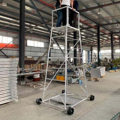 China Industrial high quality aluminum mobile folding scaffolding for sale for sale