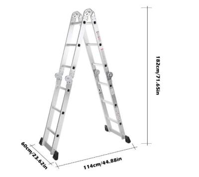 China Modern low price aluminum multifunctional stable folding ladder with EN131 AM0116D for sale