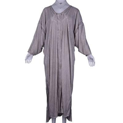 China Embroidery Muslim Arab Prayer Anti-Wrinkle Tie Dye Maxi Abaya Narrow Front Abaya std1296 for sale