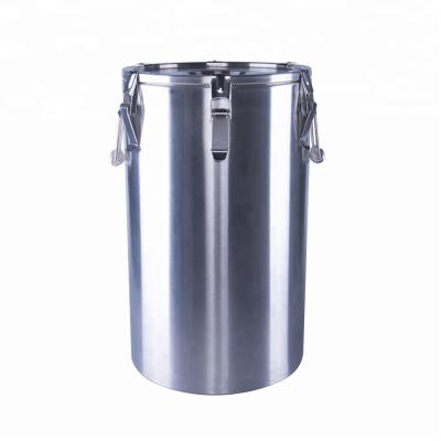 China Commercial Kitchen OEM Good Quality Food Storage Barrel 35 Liter Without Rubber Base for sale