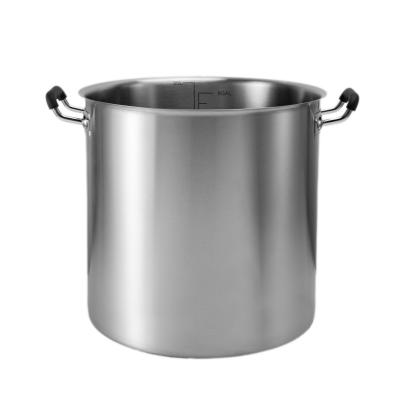 China Factory Price Induction 40 Liter 40 Liter 40cm Stainless Steel Sustainable Stock Pot for sale