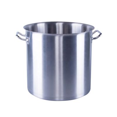 China Sustainable Induction Cooking Pot Heavy Stock Pot Stainless Steel Sauce Pot For Kitchen Restaurant Hotel Used for sale