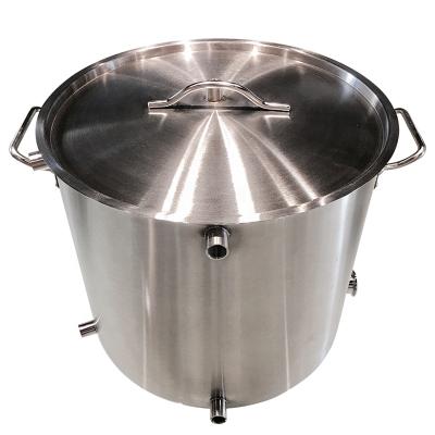 China 03 Large 30l 40l 100l Style Commercial Beer Home Brewing Stainless Steel Brew Kettle for sale