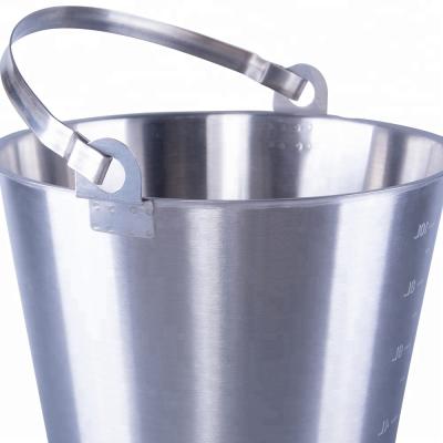 China Sustainable Commercial Stainless Steel Hotel Barrel Beer Ice Bucket For Car for sale