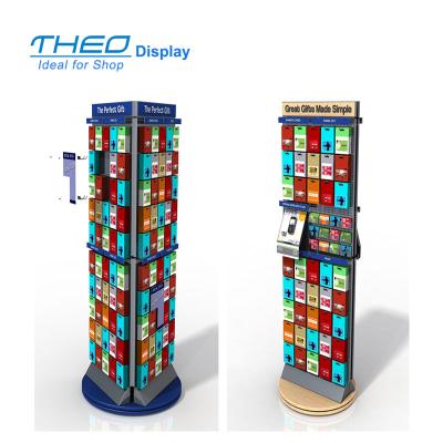 China Modern Free Standing Mobile Phone Floor Display Spinner Accessory Holder for sale