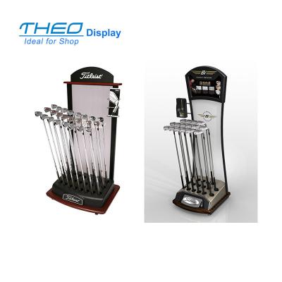 China Modern free standing golf display rack / display stand for golf for sale