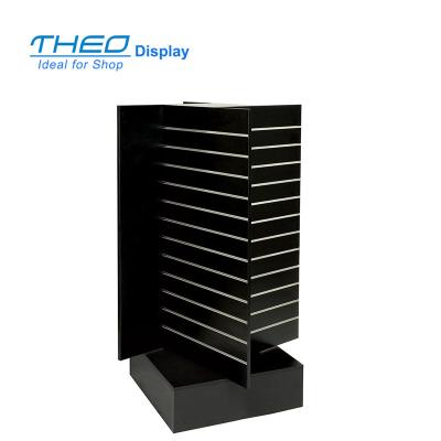 China Modern Freestanding Display Rack Spinner Rack with Slatwall and Crosswall for sale