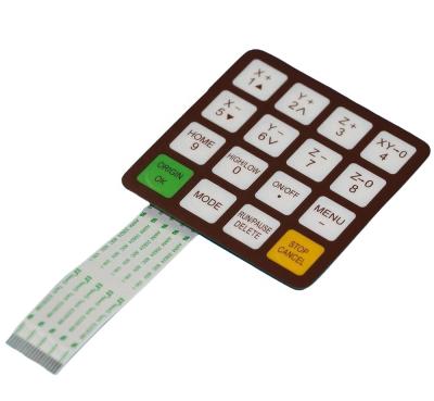 China 3-4 Axis CNC Engraving Machine Richauto A11 A18 DSP CONTROLLER Accessories 16 Buttons English Numeric Keypad for sale