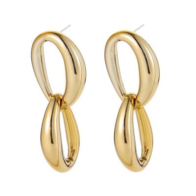 China Small Vintage Hoop Earrings Vintage Party Gold Plated Earrings for sale