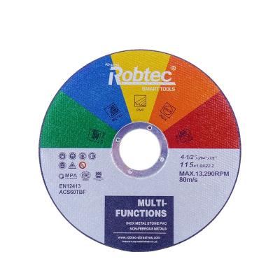 中国 New Products Multi-functional Cut off wheels 115X1.2 for Metal Stainless steel PVC 販売のため