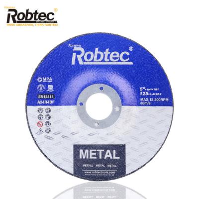 China 125X6.4mm Grinding Cutting Disc MPA 4 inch Robtec Grinding Disc For Metal for sale