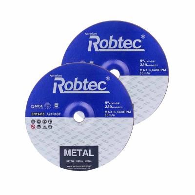 中国 230x6.4x22.2T27Professional Custom Durable Resin Grinding Wheel Abrasive Grinder Cutting Discs for metals 販売のため