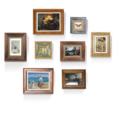 China Fashionable Decorative Picture Wall Hanging Gallery Living Room Wooden Photo Frame Set for sale