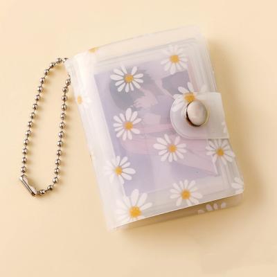 China Daisy Wholesale Mini Album 1-3 inch PVC Mini Photo Key Chain Ticking Album Fashiontable pocket albumTransparent small album for sale