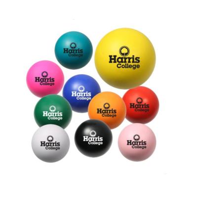 China Hot Selling Soft LOGO Silk Screen Customizable 6.3 cm PU Foam Multicolor Soft Effort Painting Balls for sale