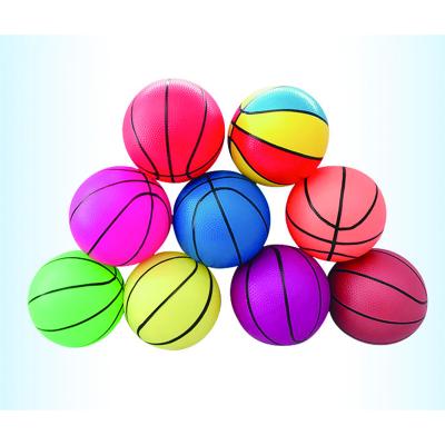 China Factory Wholesale Durable Cheap Sports Toys Multi Style Colorful Mini Rubber Basketball Toy Balls For Kids for sale