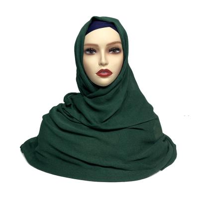 China Modal Wholesale Solid Color bandanas Plain Modal instant hijab Whisker Shawls Islamic  Soft Headwear Viscose scarfs for women stylish for sale