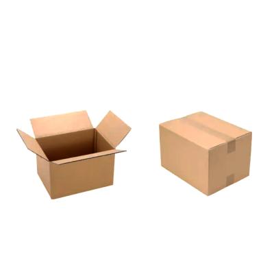 China 2021 Recyclable Kraft Box Nutrition Brown Corrugated Custom Logo Packing Box For Consumer Packaging for sale