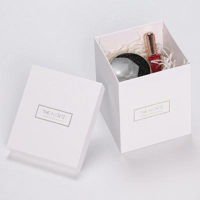 China OEM Recyclable Factory Supplier Luxury White Square Small Packaging Box Box For Jewelry And Watch for sale